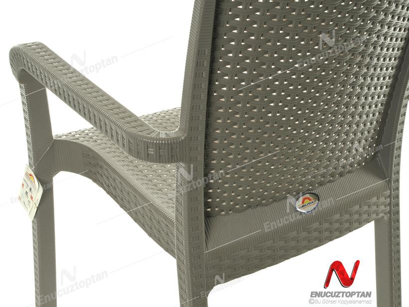Holiday HK700 Markiz Rattan Sandalye Koltuk Çöl Grisi | ID2804