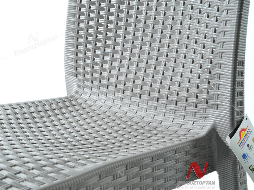 Holiday HK710 Deluxe Rattan Sandalye Çöl Grisi | ID2800