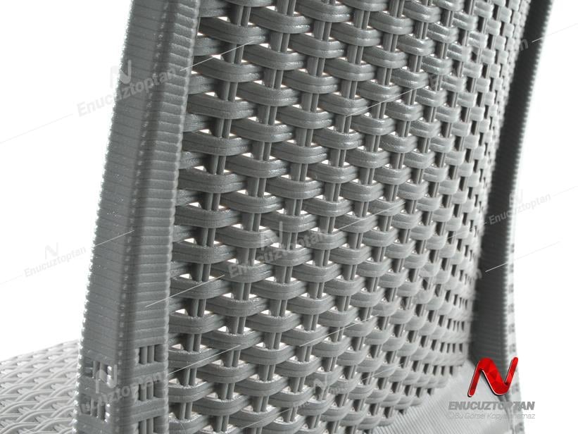 Holiday HK710 Deluxe Rattan Sandalye Çöl Grisi | ID2800