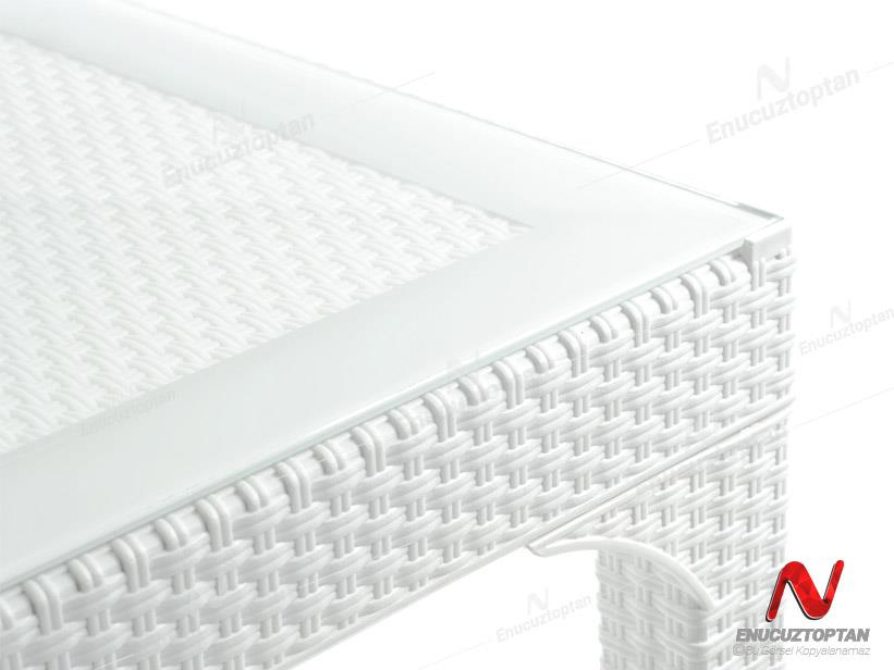 Holiday HM725 Pamukkale Rattan Camlı Masa 80x140 | ID2811