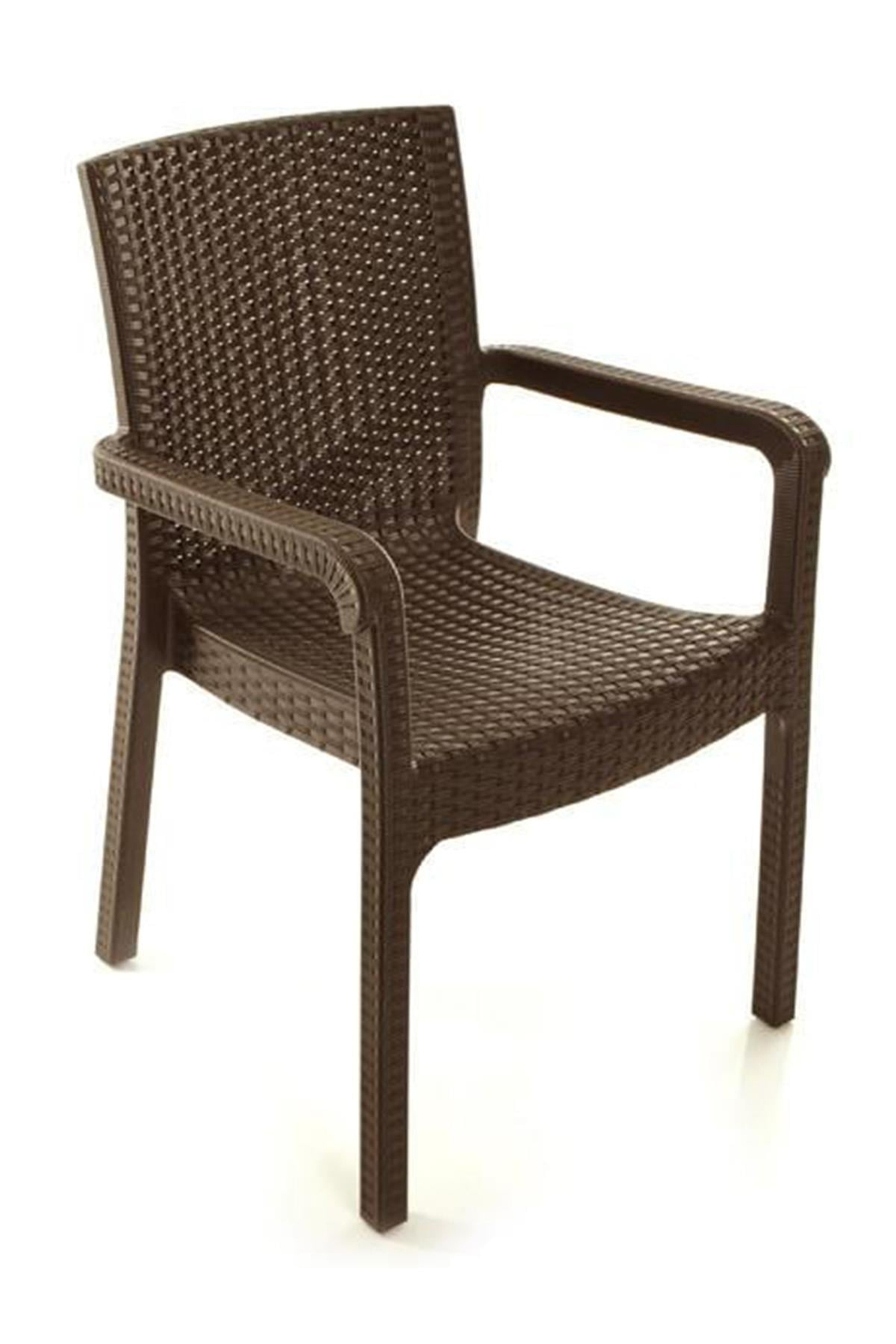 Holiday HM725 Rattan Camlı 80x140 Masa + 6 Adet HK700 Markiz Koltuk | ID4676