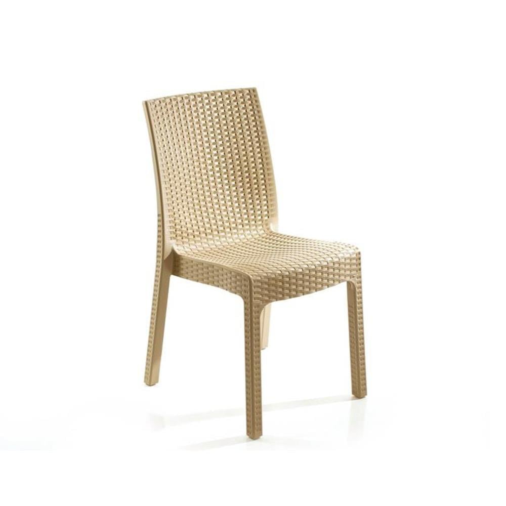 Holiday HM730 Rattan Camlı 90x150 Masa + 6 Adet HK710 Deluxe Sandalye | ID2818