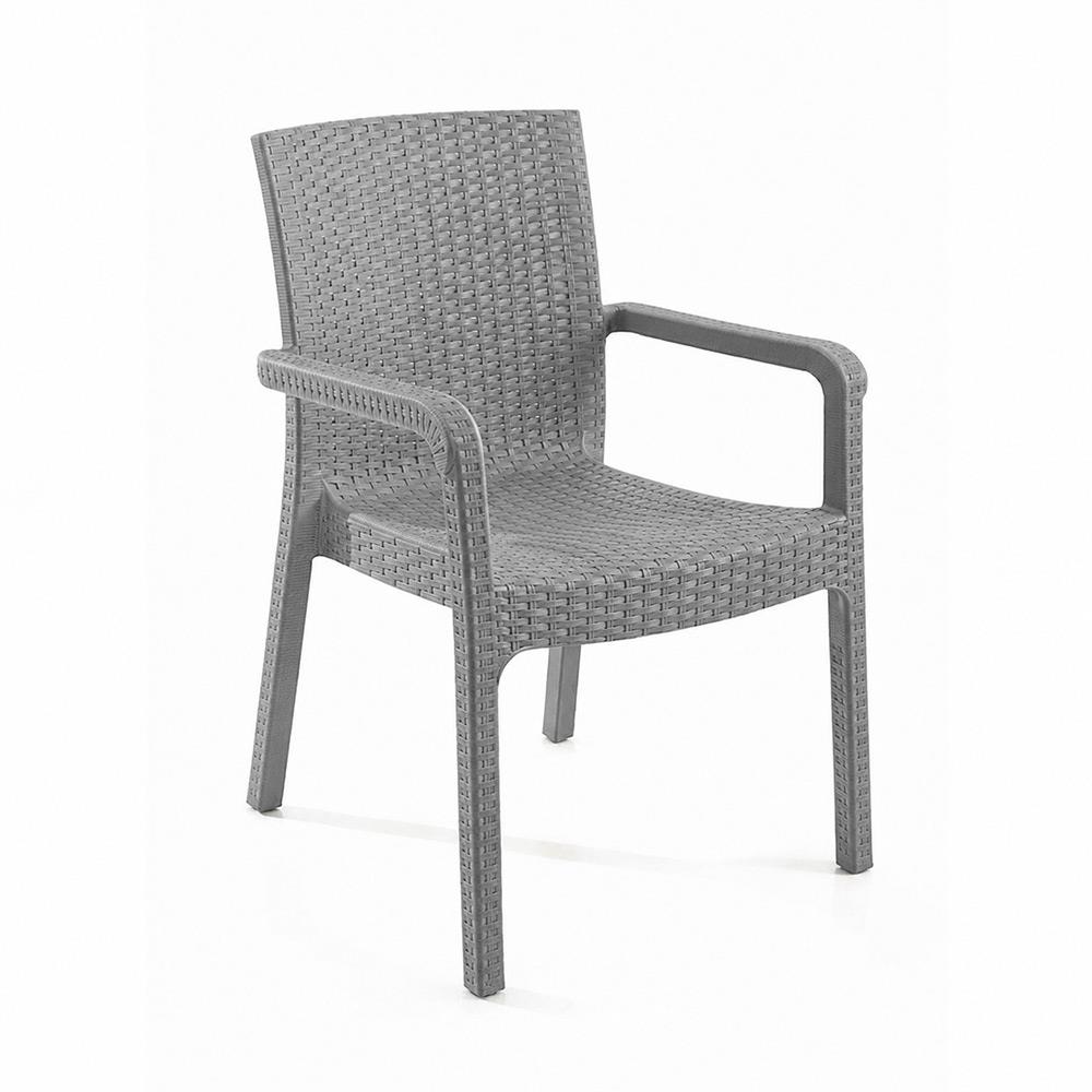Holiday Pegasus Set HM730 Rattan Camlı 90x150 Masa + 6 Adet HK700 Markiz Koltuk | ID2819