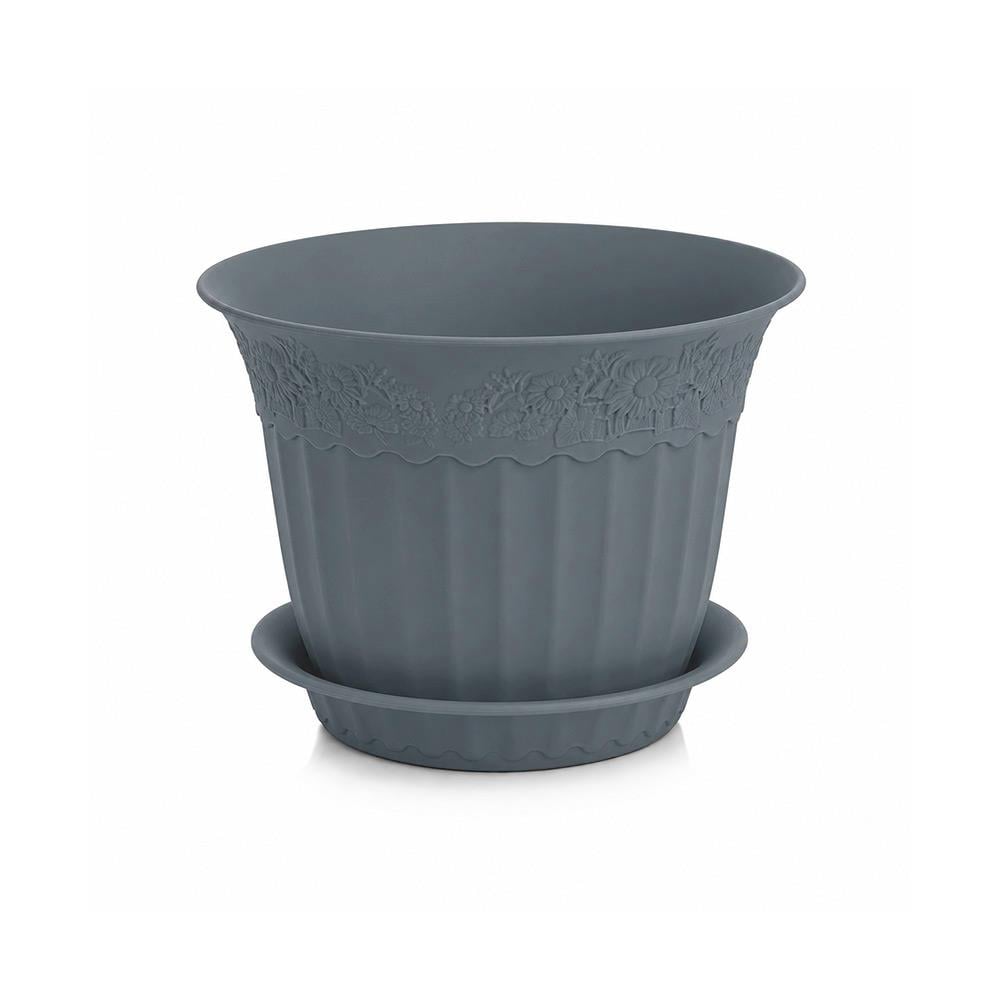 Irak Garden Flowers  AS152 Renkli Dekoratif Antik Saksı 1.75 Litre | ID1418