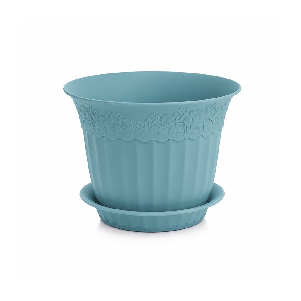 Irak Garden Flowers  AS152 Renkli Dekoratif Antik Saksı 1.75 Litre | ID1418