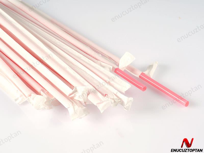 Kağıt Sargılı Düz Pipet 20cm 200'lü Paket | ID1782