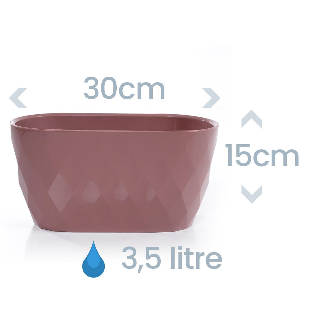 Karasu 471 Yakamoz Balkon Saksı No:1 3,5 Litre | ID5587 