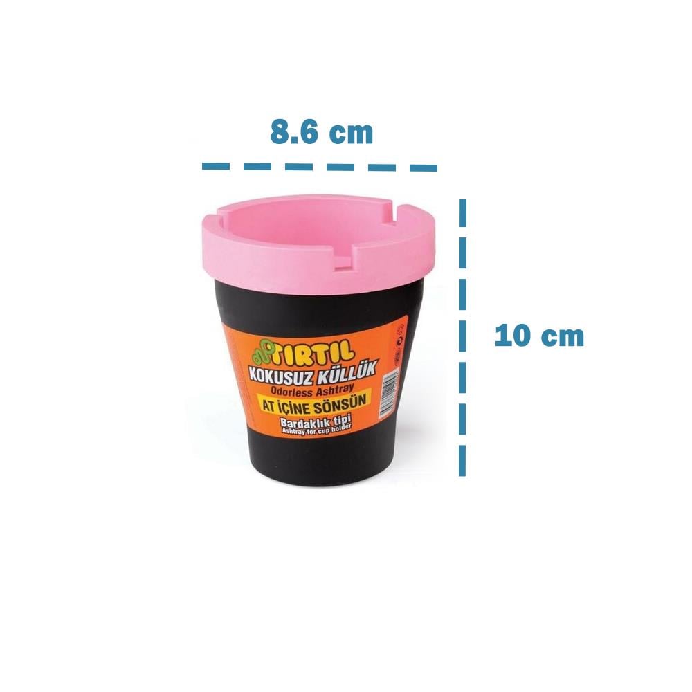 Kokusuz Yanmaz Plastik Yuvarlak Küllük | ID5884