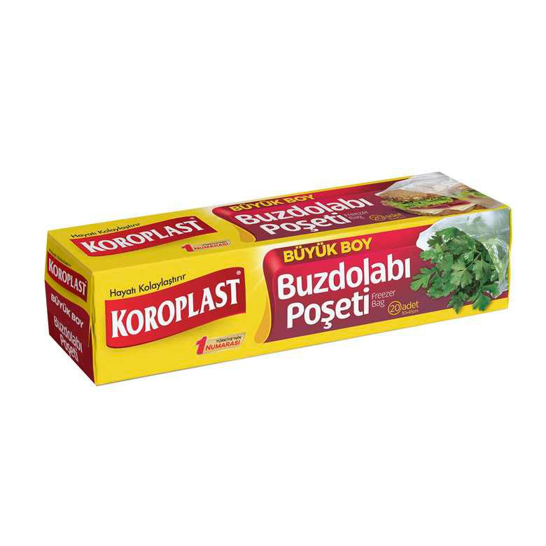 Koroplast Buzdolabı Poşeti Büyük Boy 20'li 30x45cm | ID540