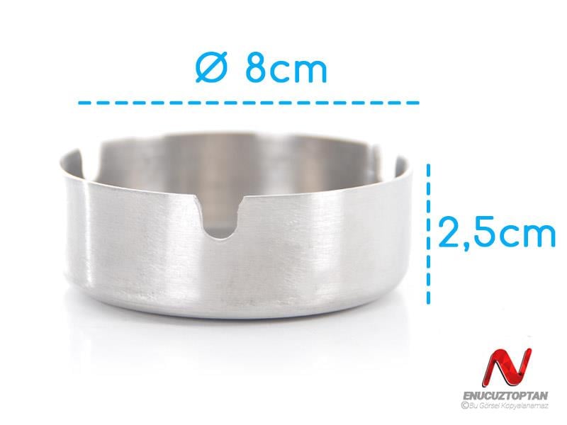 Krom 430 Yuvarlak Küllük 8cm | ID4763