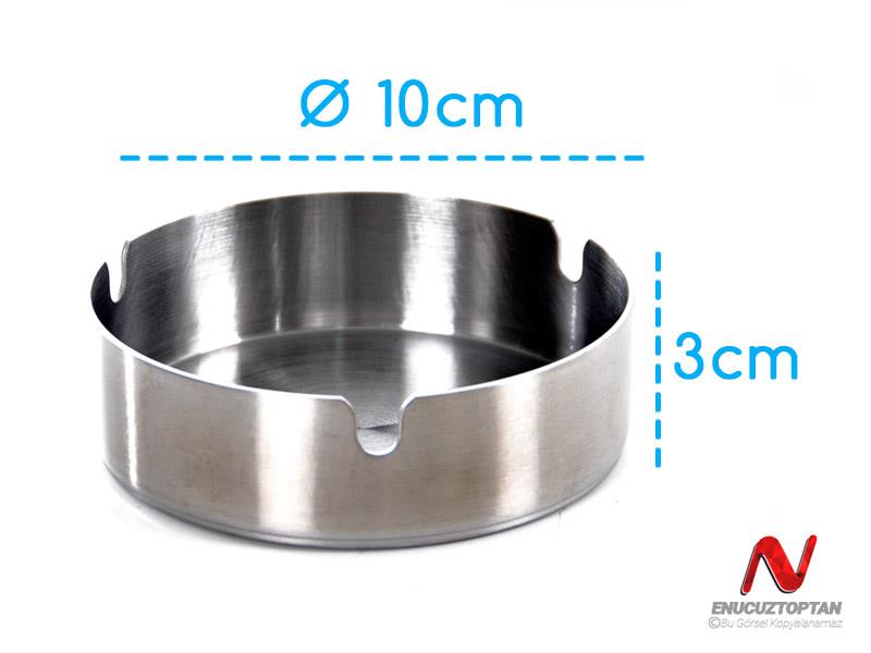 Krom 430 Yuvarlak Küllük Büyük 10cm | ID4764