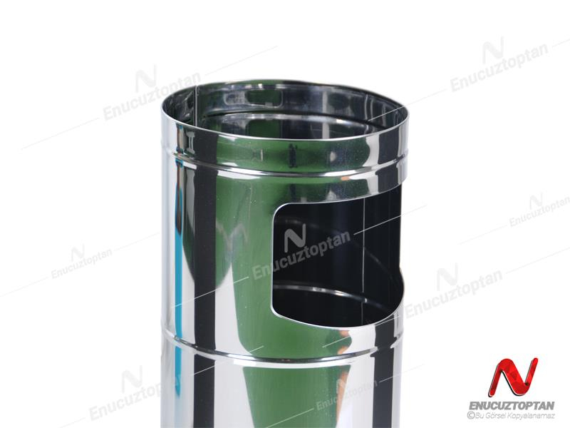 Krom 492 Silindir Kolon Küllük ve Çöp Kovası No:2 - 59x21cm | ID3008