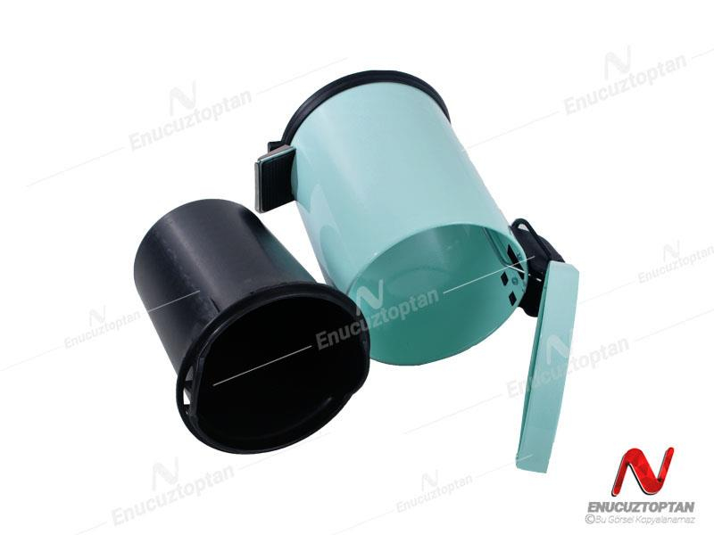 Krom Boyalı Paslanmaz Pedallı Çöp Kovası 3 Litre | ID3020