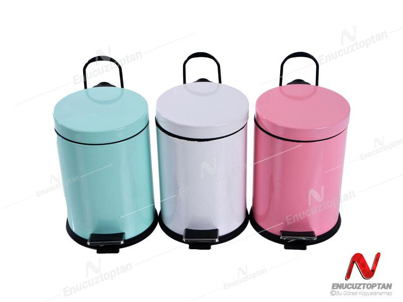 Krom Boyalı Paslanmaz Pedallı Çöp Kovası 3 Litre | ID3020
