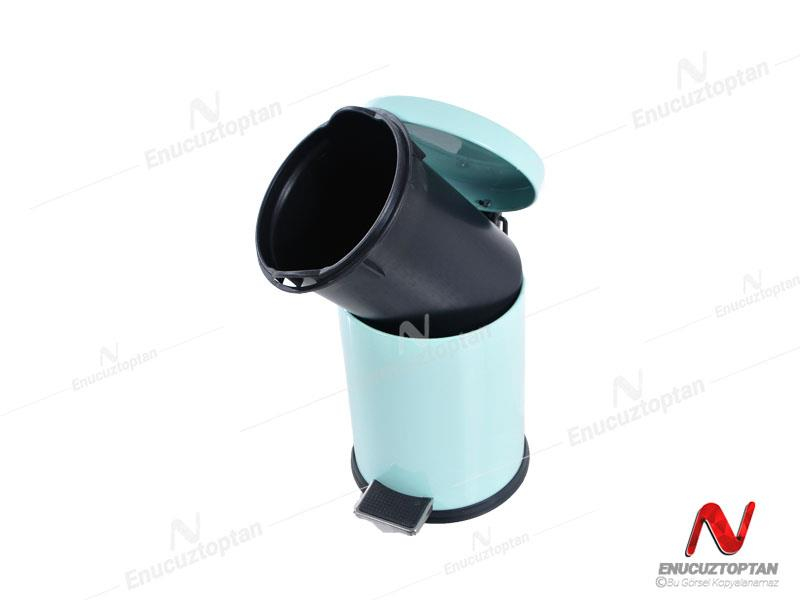 Krom Boyalı Paslanmaz Pedallı Çöp Kovası 3 Litre | ID3020