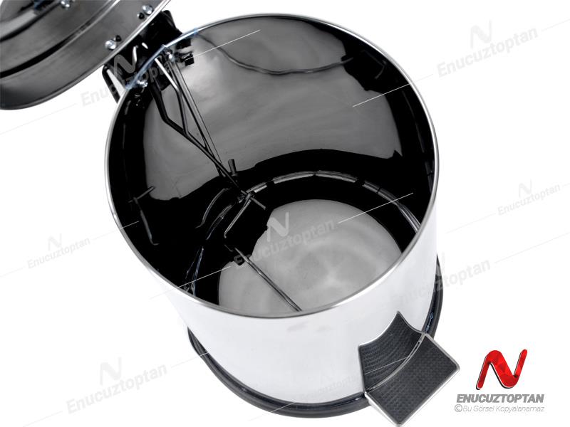 Krom Pedallı Çöp Kovası Ofis Tipi 12 Litre | ID3000