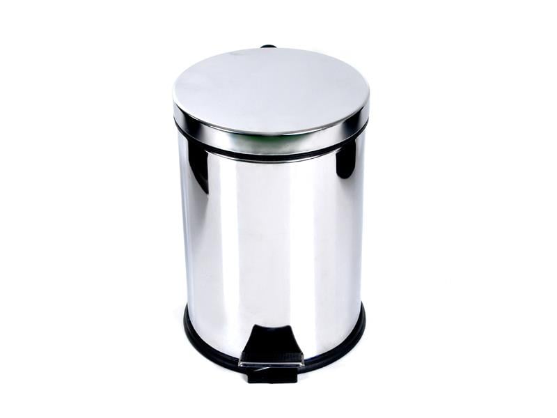 Krom Pedallı Çöp Kovası Ofis Tipi 12 Litre | ID3000