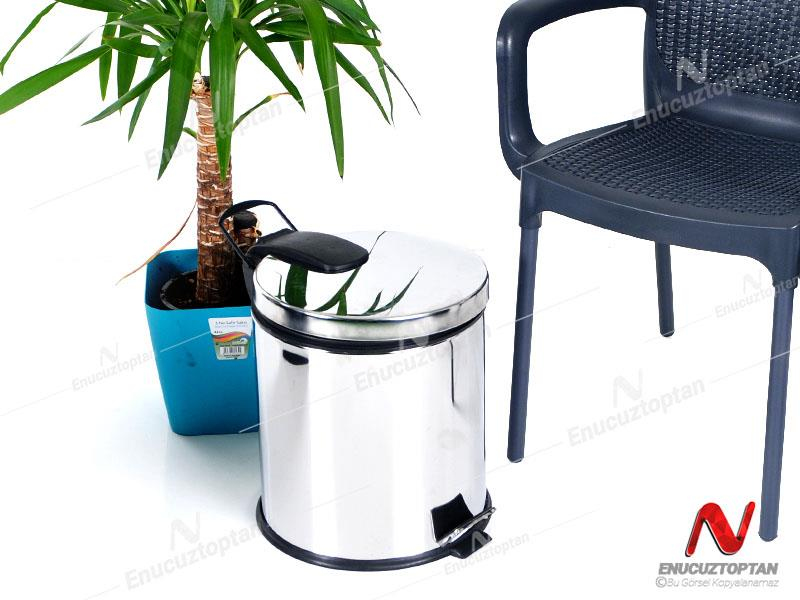 Krom Pedallı Çöp Kovası Ofis Tipi 20 Litre | ID3022