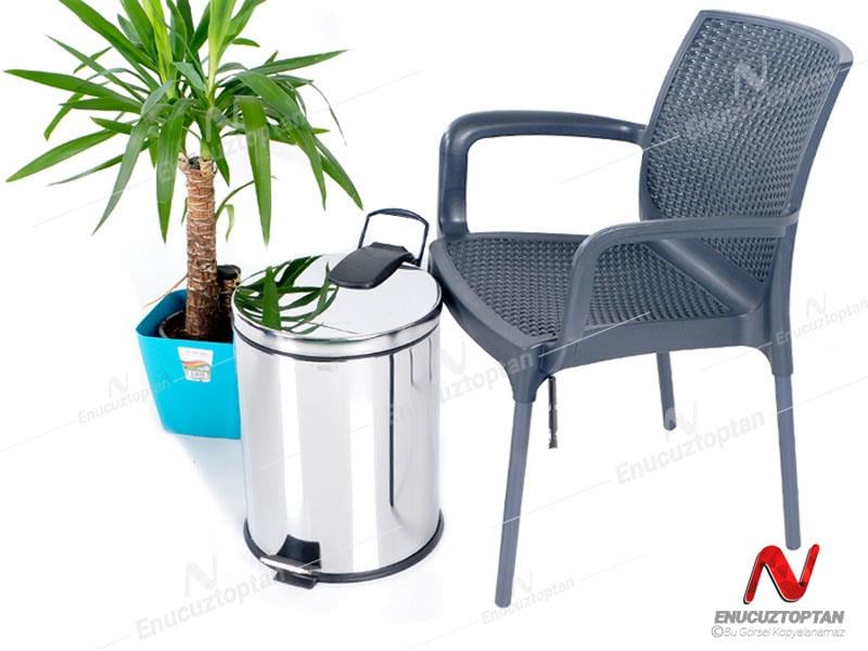 Krom Pedallı Çöp Kovası Ofis Tipi 30 Litre | ID3002