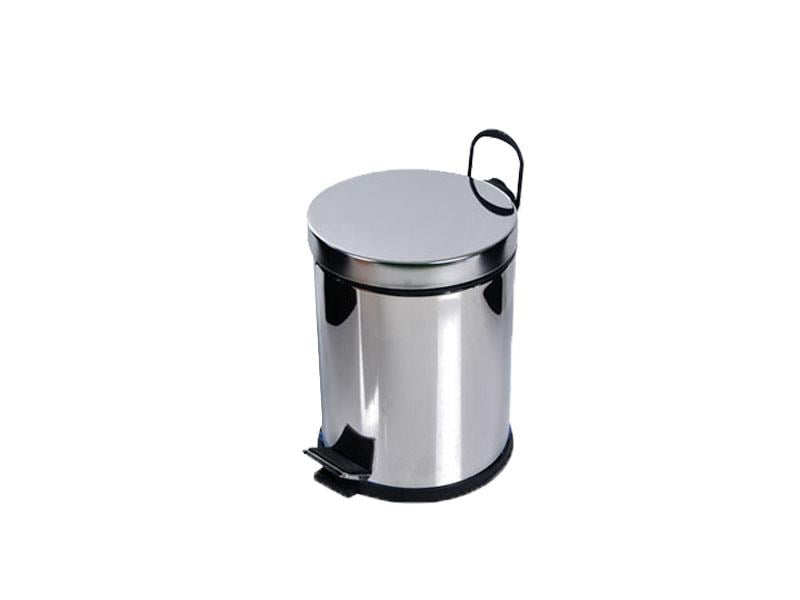 Krom Pedallı Çöp Kovası Ofis Tipi Micro 5 Litre | ID3004