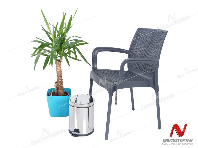 Krom Pedallı Çöp Kovası Ofis Tipi Micro 5 Litre | ID3004