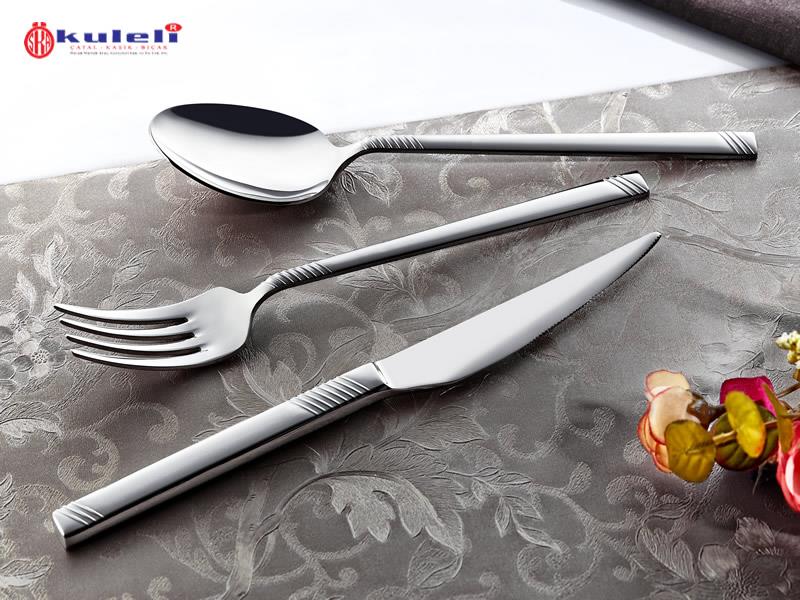Kuleli Masal 304 Paslanmaz Çelik Yemek Bıçağı 12li  | ID4307