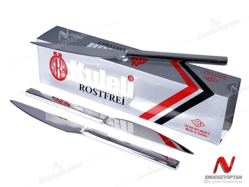 Kuleli Masal 304 Paslanmaz Çelik Yemek Bıçağı 12li  | ID4307