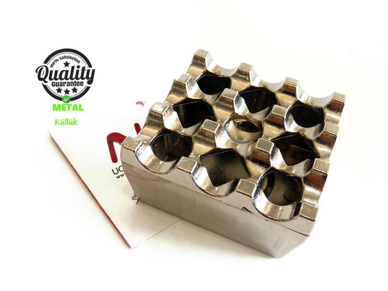 Küllük Kare Kapaklı Izgaralı Metal Kül Tablası | ID692