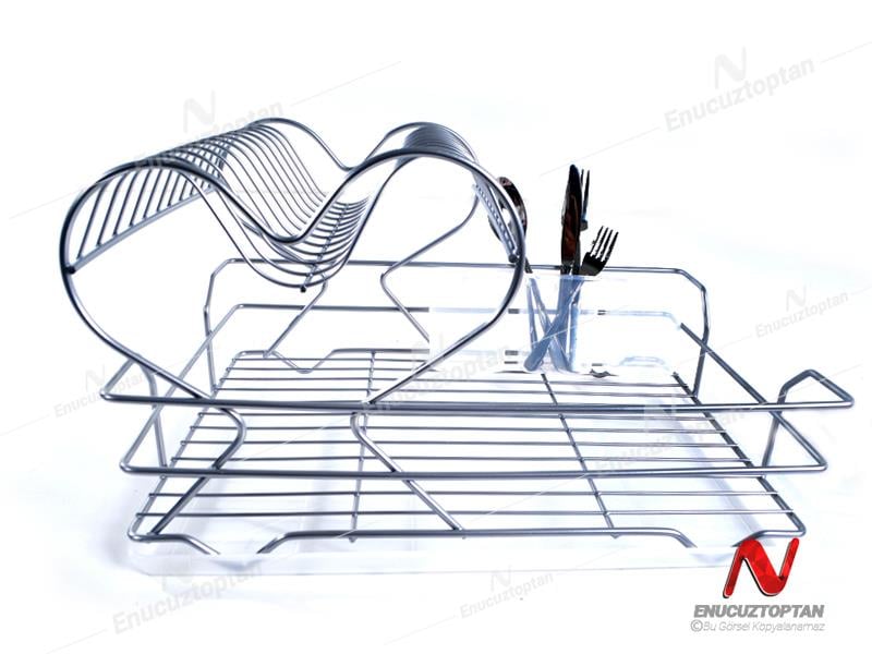 Lalezar 519 Metal Kalp Desenli Tabaklık 2 Katlı | ID1200