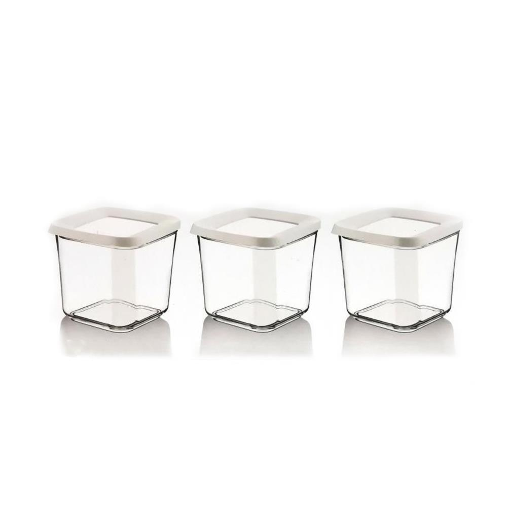Lossa Kare Saklama Kabı Seti 3'lü 0.75 lt | ID5872