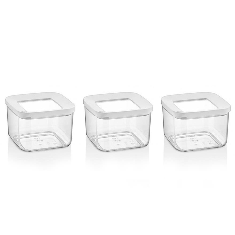 Lossa Kare Saklama Kabı Seti 3'lü 0,35 lt | ID5876