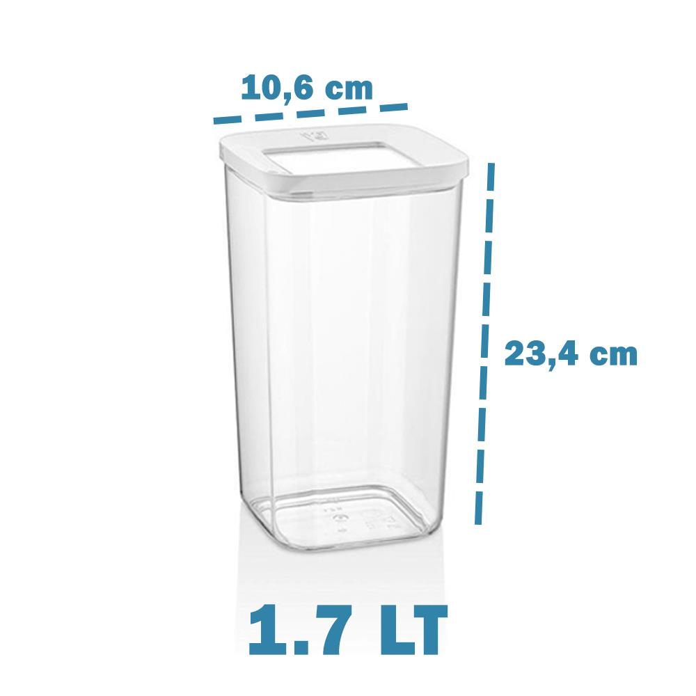 Lossa Kare Saklama Kabı Seti 3'lü 1.7 lt | ID5875