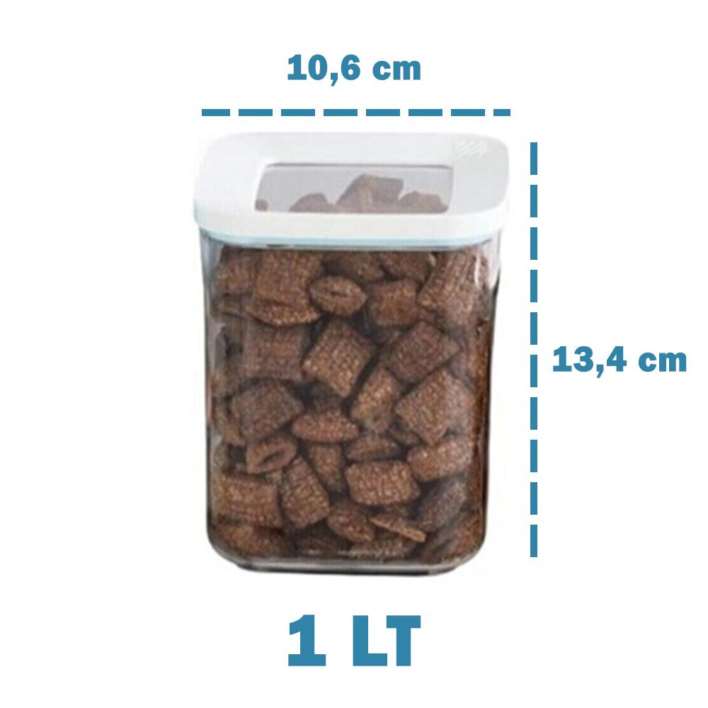 Lossa Kare Saklama Kabı Seti 3'lü 1 lt | ID5873