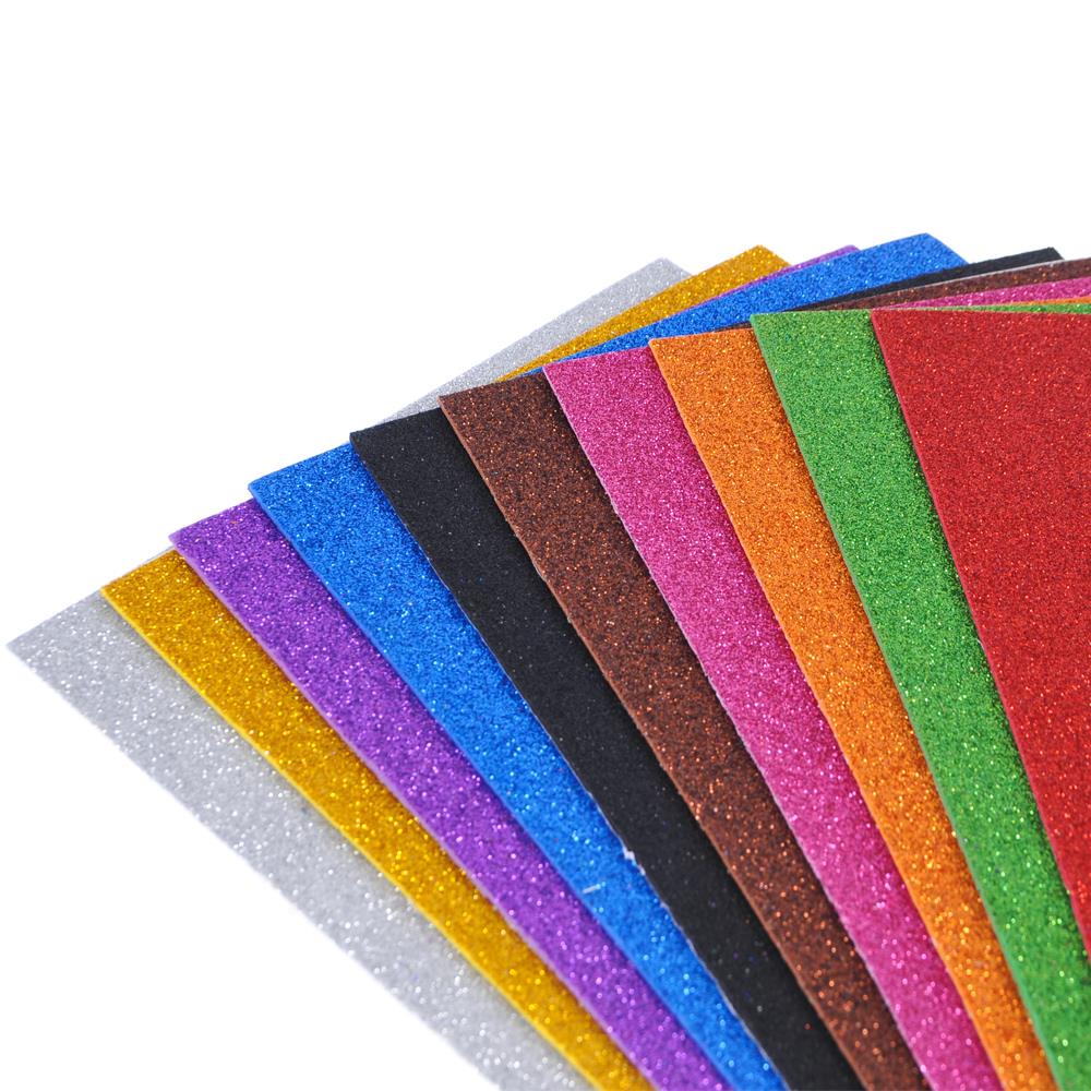 Masis A4 Simli Yapışkanlı Eva Karton 10 Renkli 20x30cm | ID5061