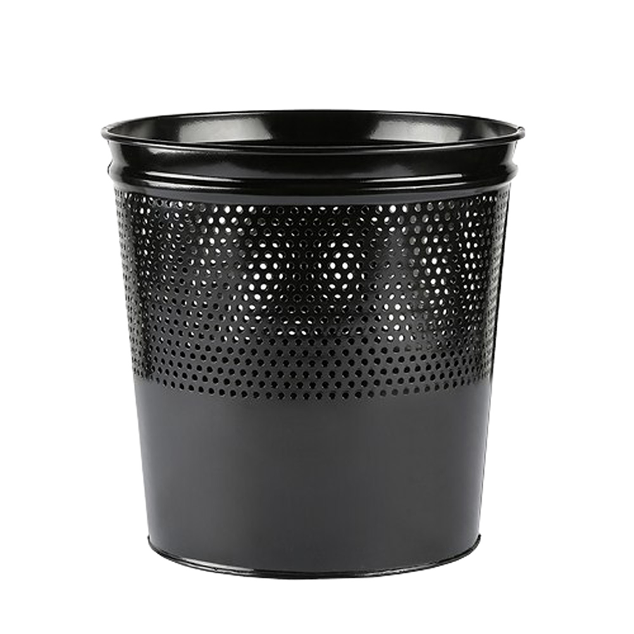 Metal Çöp Kovası Siyah Delikli Konik | ID3636