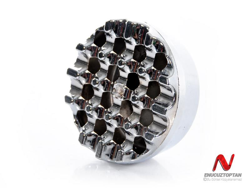 Metal Yuvarlak Küllük Izgara Kapaklı 9cm | ID4765