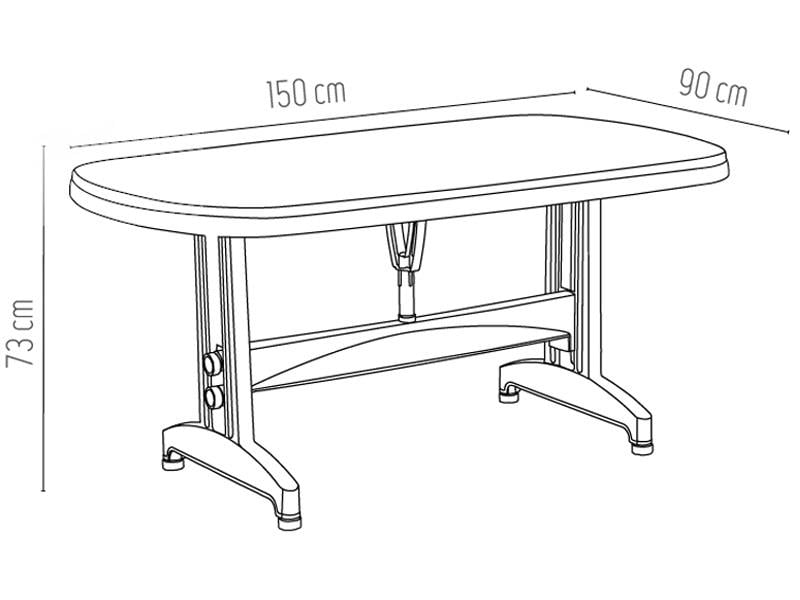 Nova HM100 Oval Masa 90x150 | ID110