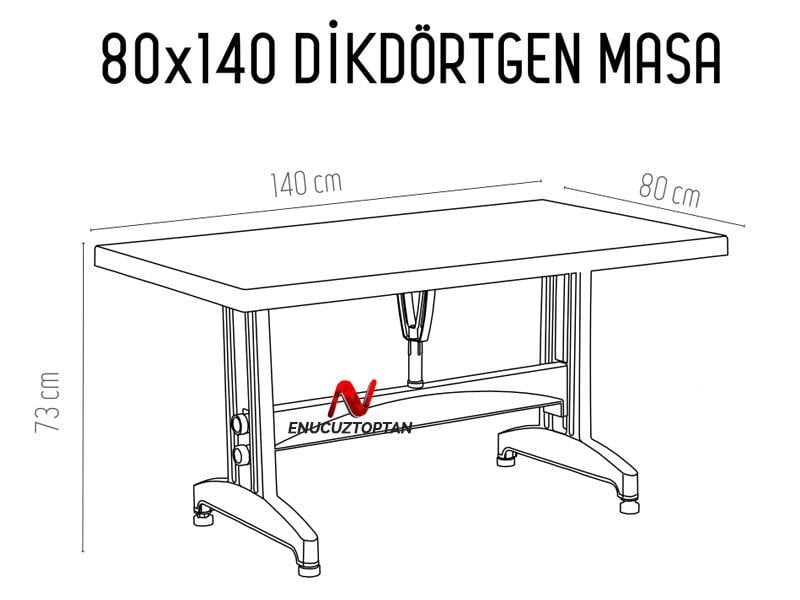 Nova HM110 Dikdörtgen Masa 80x140 | ID109