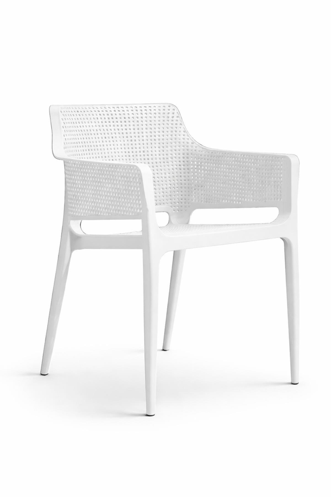 Novussi Boom Masa Takımı 90x150 Camlı Masa + 6 Adet Boom Koltuk Beyaz | ID6483