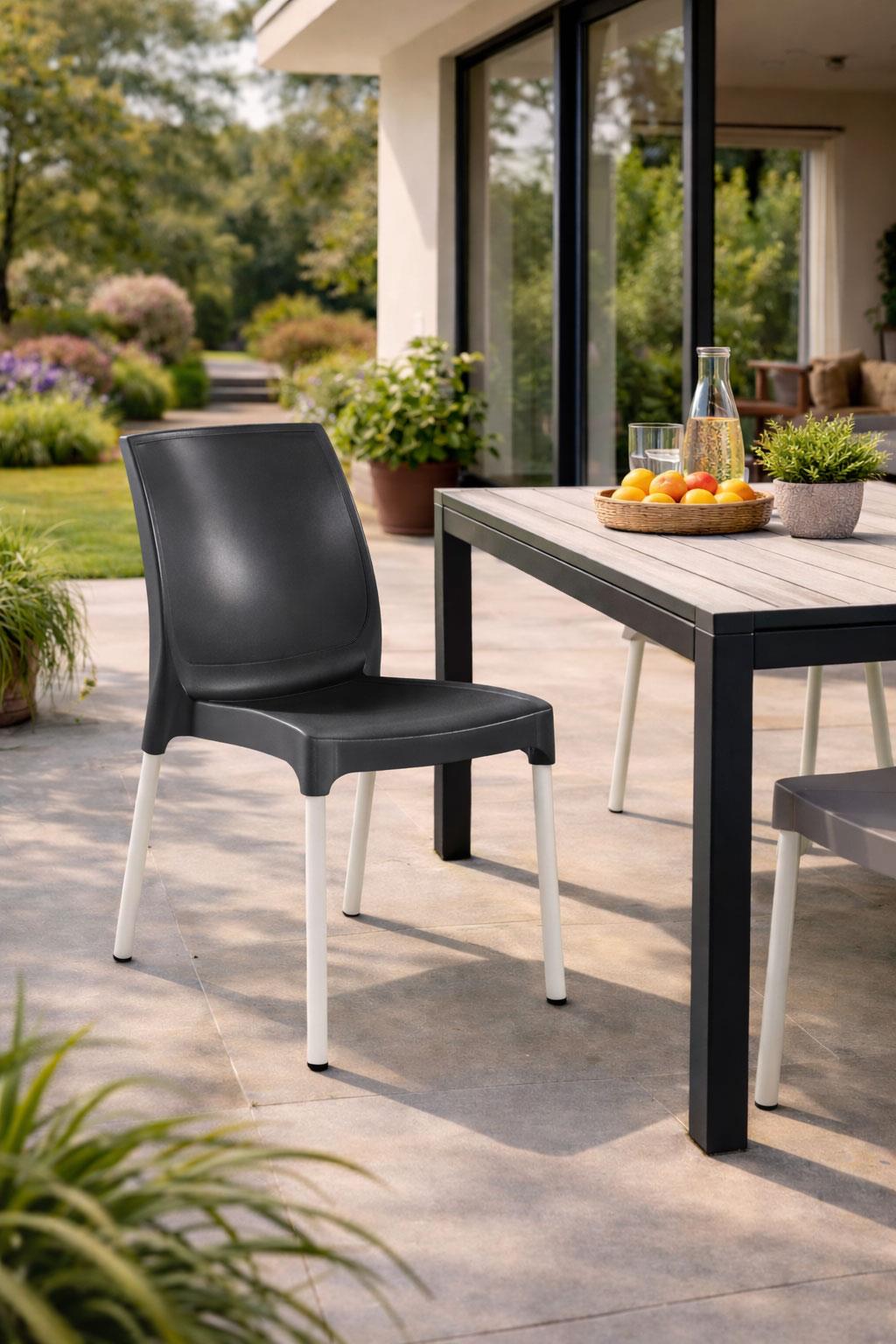 Novussi C010 Castel Sandalye Antrasit | ID140