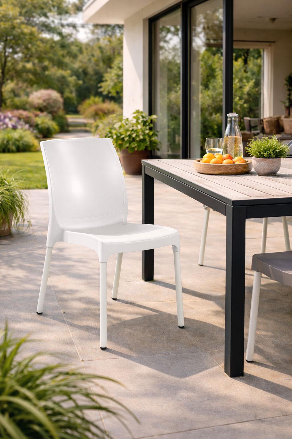 Novussi C010 Castel Sandalye Beyaz | ID6250