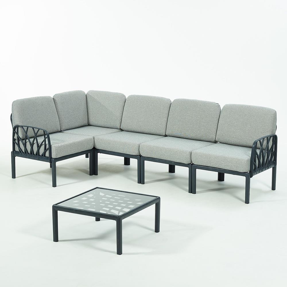 Novussi Garda Minderli 6 Kişilik Modüler L Koltuk + Orta Sehpa | ID6027