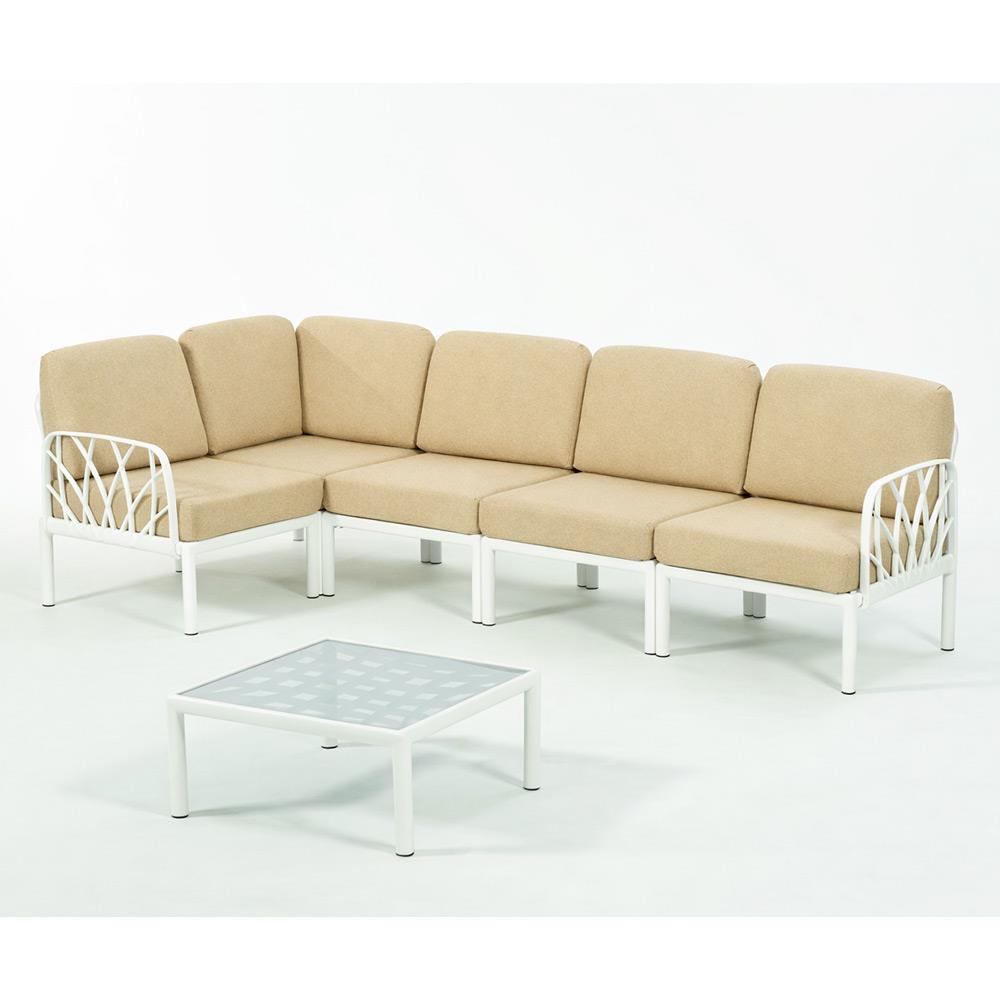 Novussi Garda Minderli 6 Kişilik Modüler L Koltuk + Orta Sehpa | ID6027