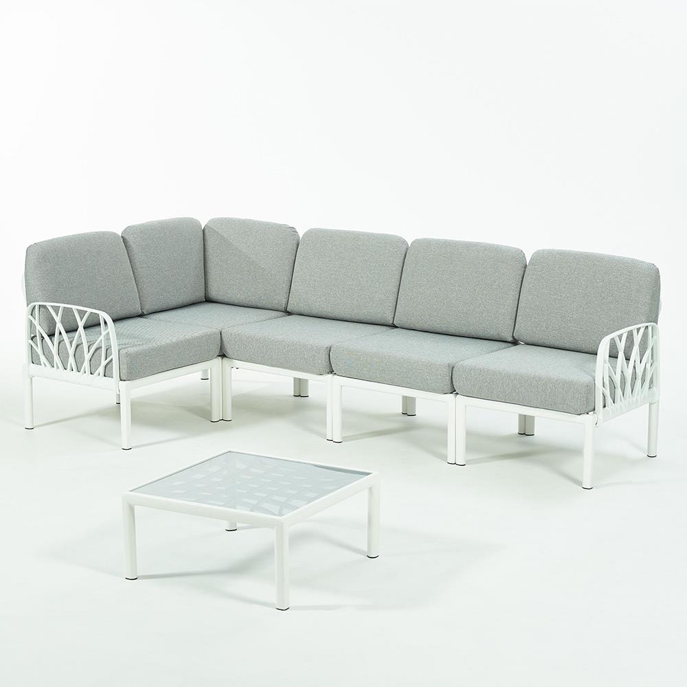 Novussi Garda Minderli 6 Kişilik Modüler L Koltuk + Orta Sehpa | ID6027