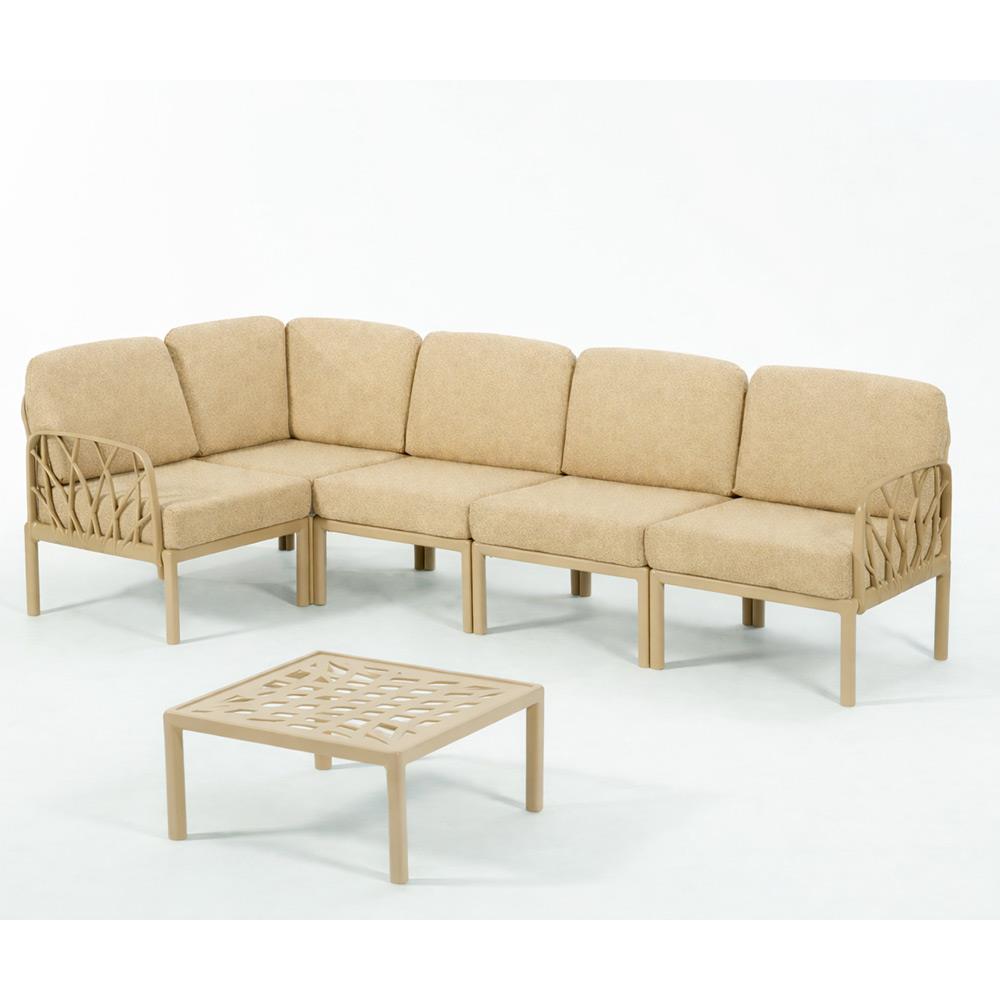 Novussi Garda Minderli 6 Kişilik Modüler L Koltuk + Orta Sehpa | ID6027