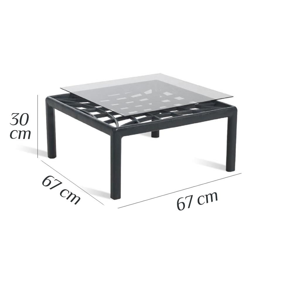 Novussi Garda Minderli Bahçe Oturma Grubu 2x Tekli + Camlı Orta Sehpa | ID6023