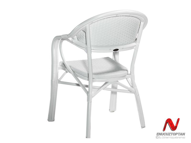 Novussi NST-001 Nirvana Bahçe Masa Takımı 90x150 Camlı Masa + 6 Koltuk Beyaz | ID4629