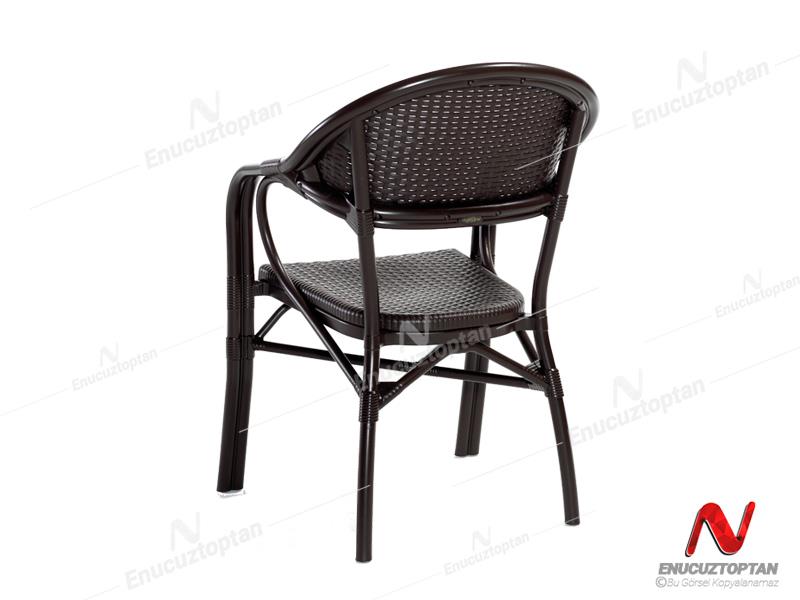 Novussi NST-001 Nirvana Bahçe Masa Takımı 90x150 Camlı Masa + 6 Koltuk Kahverengi | ID4628