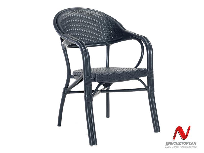 Novussi NST-002 Nirvana Bahçe Masa Takımı 90x90 Camlı Masa + 4 Koltuk Antrasit | ID4631