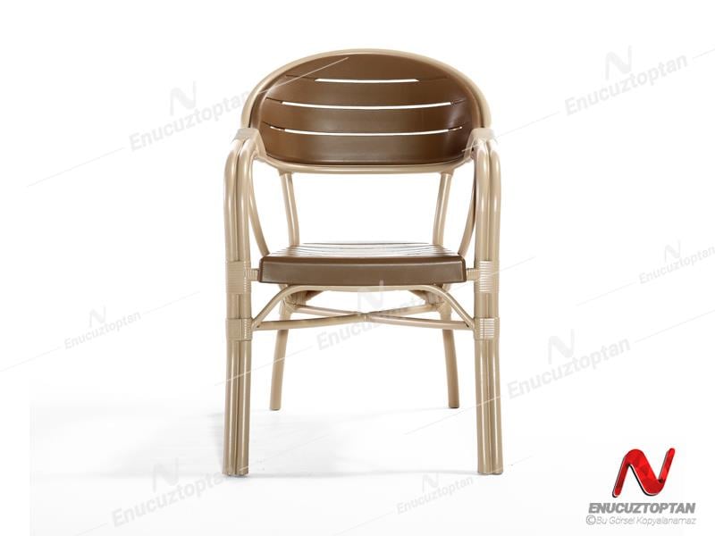 Novussi NST-003 Bamboo Bahçe Masa Takımı 90x150 Camlı Masa + 6 Koltuk | ID4639